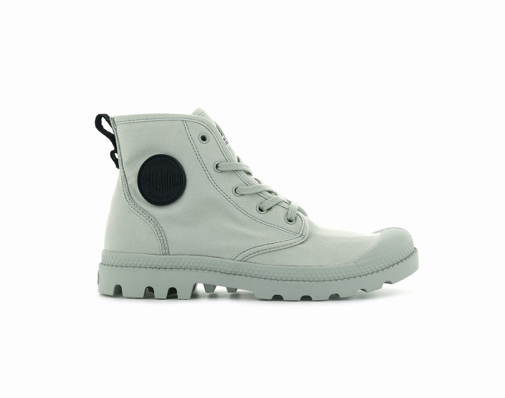 Palladium Pampa Hi Twill Damen Stiefel Olivgrün ||921743-XJW||